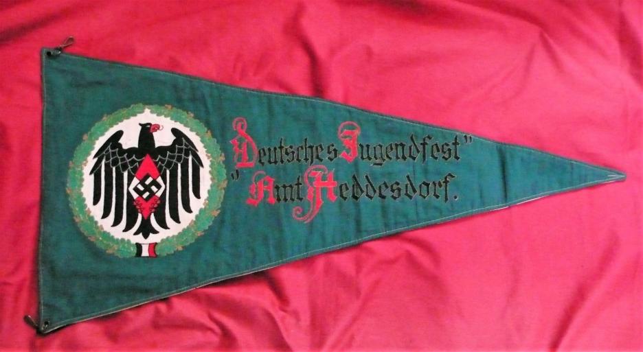 RARE AND UNUSUAL HITLERJUGEND PENNANT