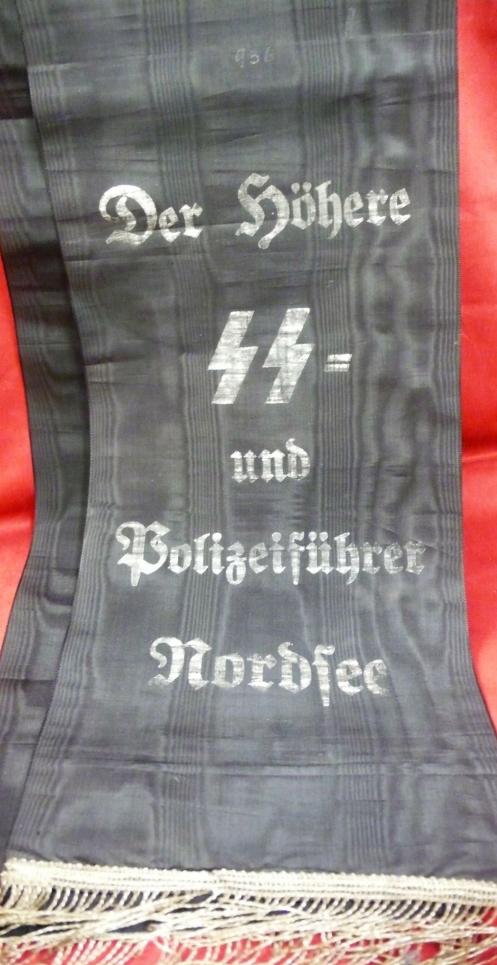 EXTREMELY RARE SS FUNERAL BANNER.