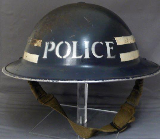 HOME FRONT 1939 DATED POLICE SERGEANTS STEEL HELMET
