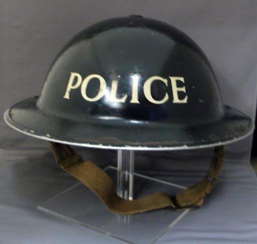 HOME FRONT 1939 DATED POLICE STEEL HELMET
