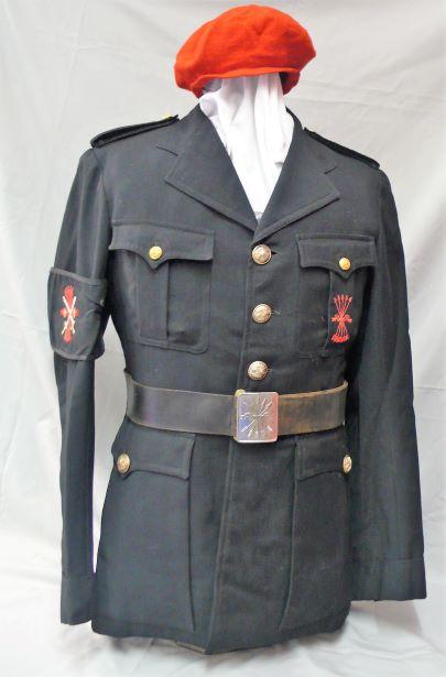 SPANISH FALANGE OFFICERS UNIFORM & BERET