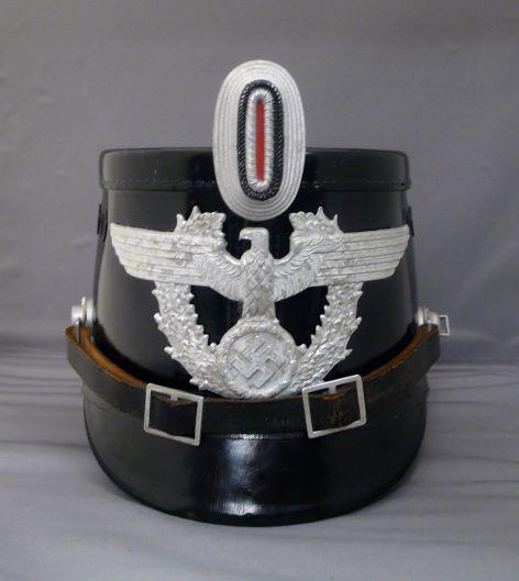 POLICE SHAKO AND BOX