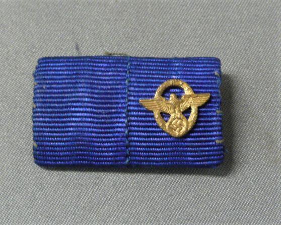 WWII   GERMAN POLICE MEDAL RIBBON BAR