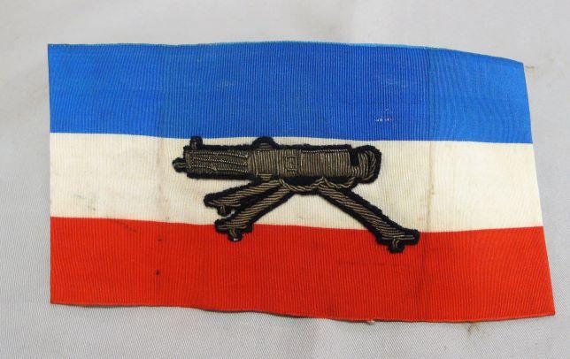 FRENCH MACHINE GUN SECTION ARMBAND
