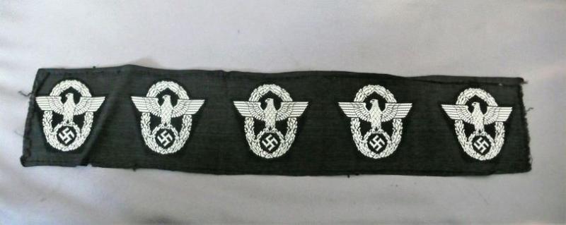 4 CLOTH POLICE CAP EAGLES