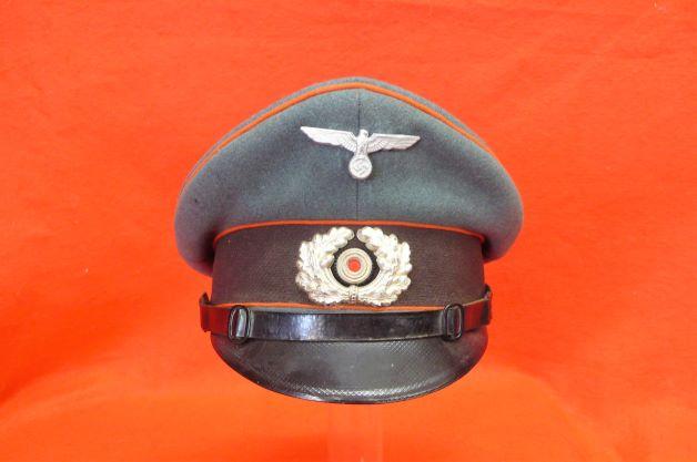 WEHRMACHT FELDGENDARMERIE NCO'S VISOR CAP