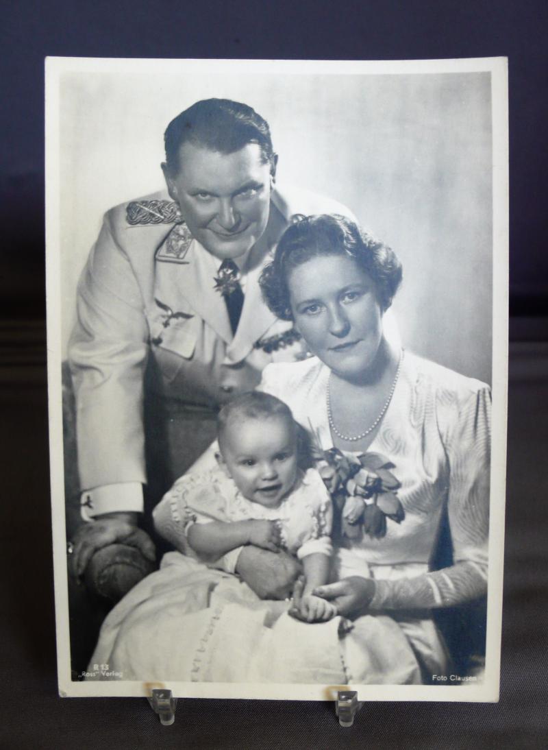 HERMANN GORING FAMILY PORTRAIT POSTCARD