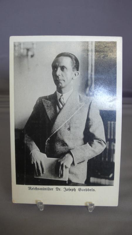 POSTCARD PORTRAIT OF REICHSMINISTER DR JOSEPH GOEBBELS