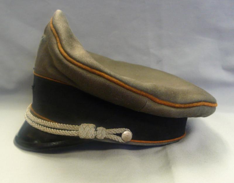 WAFFEN SS OFFICERS VISOR CAP