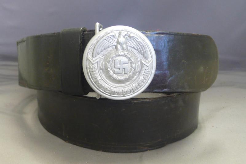 SS OFFICERS ALUMINIUM BELT & BUCKLE