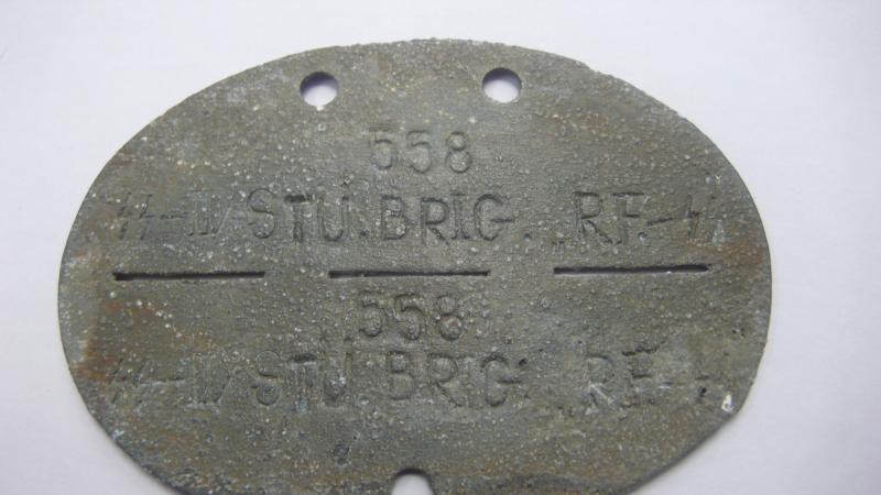 WAFFEN SS ZINC IDENTITY DISC