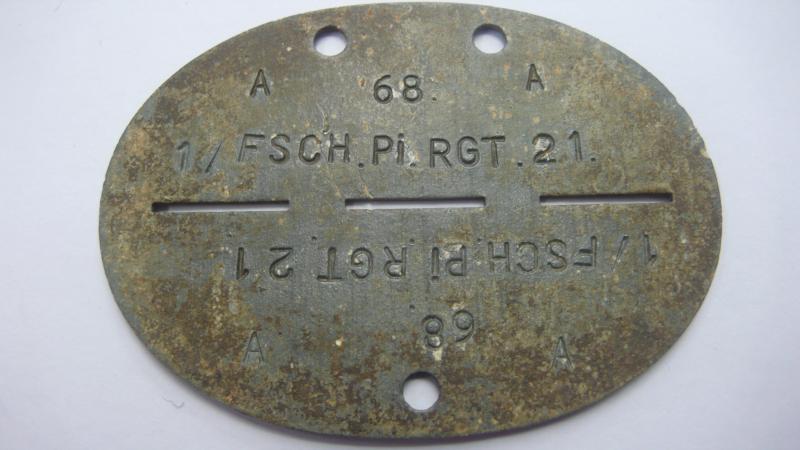 THIRD REICH FALLSCHIRMJAGER DOG TAG