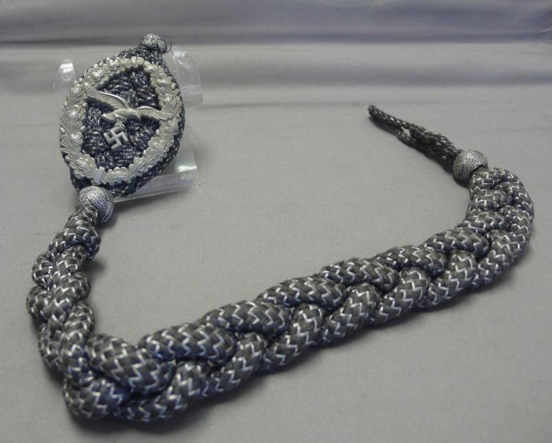 LUFTWAFFE MARKSMAN'S LANYARD