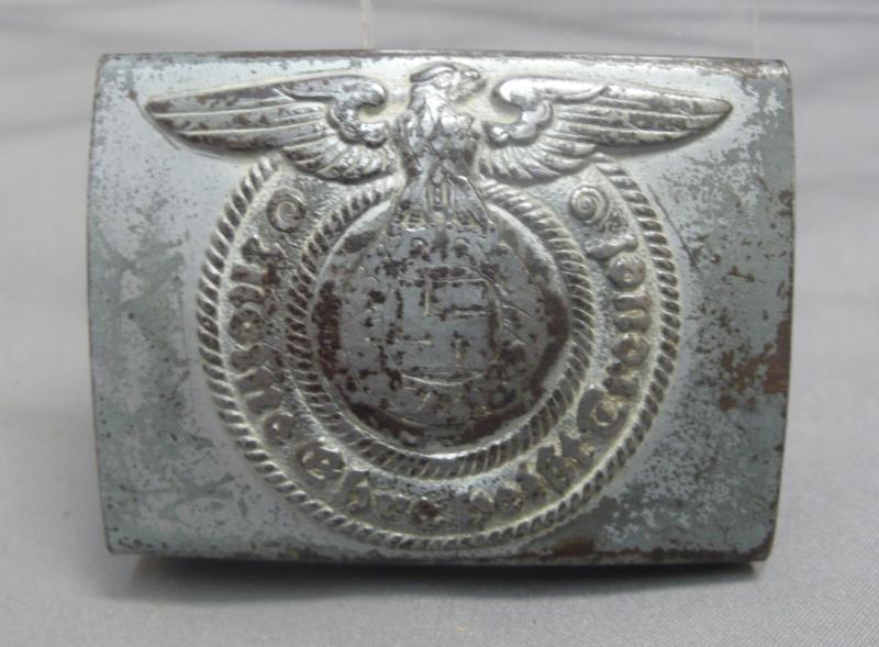 WAFFEN SS STEEL BUCKLE (DE-NAZIFIED)