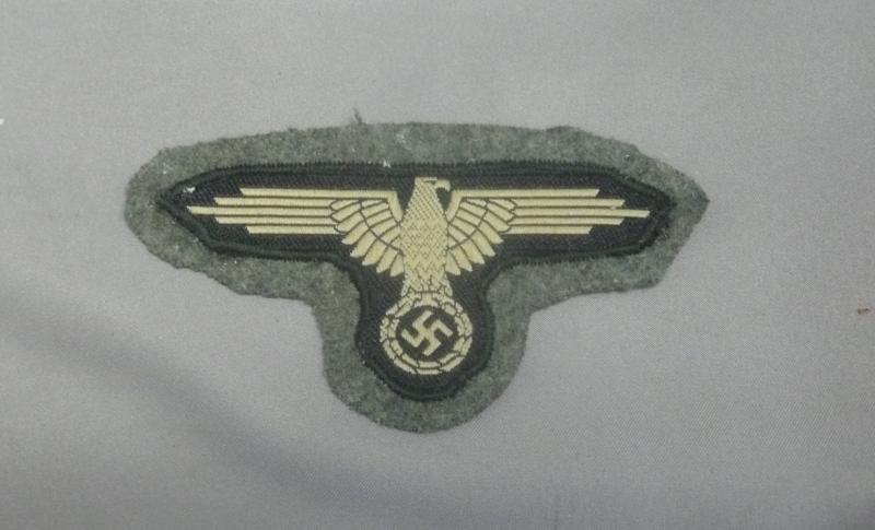WAFFEN SS BEVO ARM EAGLE TUNIC REMOVED