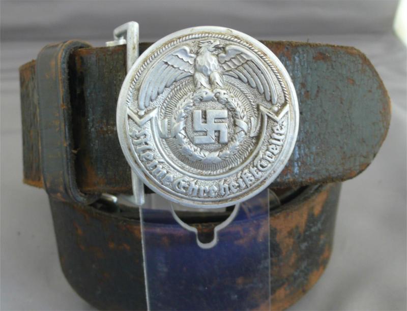 WAFFEN SS OFFICERS BELT AND BUCKLE